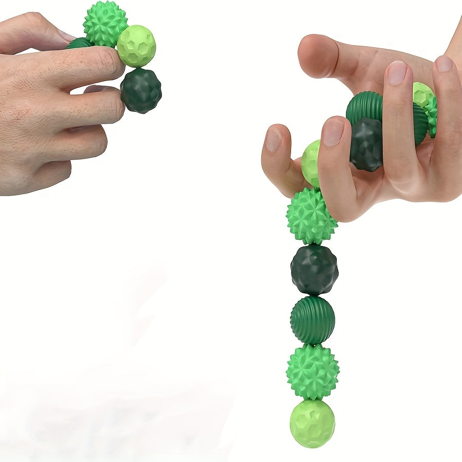 Magnetische Siliconen Stressbal | Ontspannend Hexagonaal Speelgoed