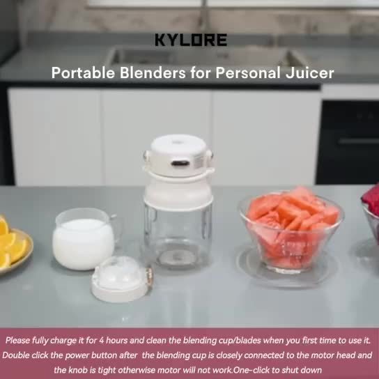 Draagbare Blender en Smoothiemaker met Schouderband - USB Oplaadbare Mini Blender voor Sportschool en Reizen - Persoonlijke Smoothie Beker