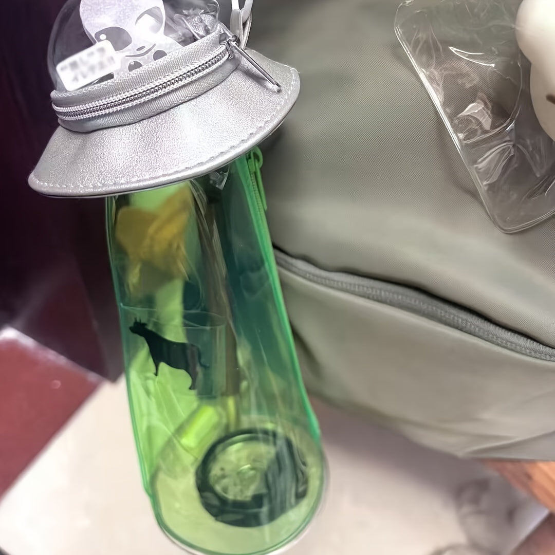 UFO Pennenzak voor Studenten en Tieners - Trousse Transparente Ruimteschip - Bureau Organizer en Rugtas Accessoire voor Jongens en Meisjes