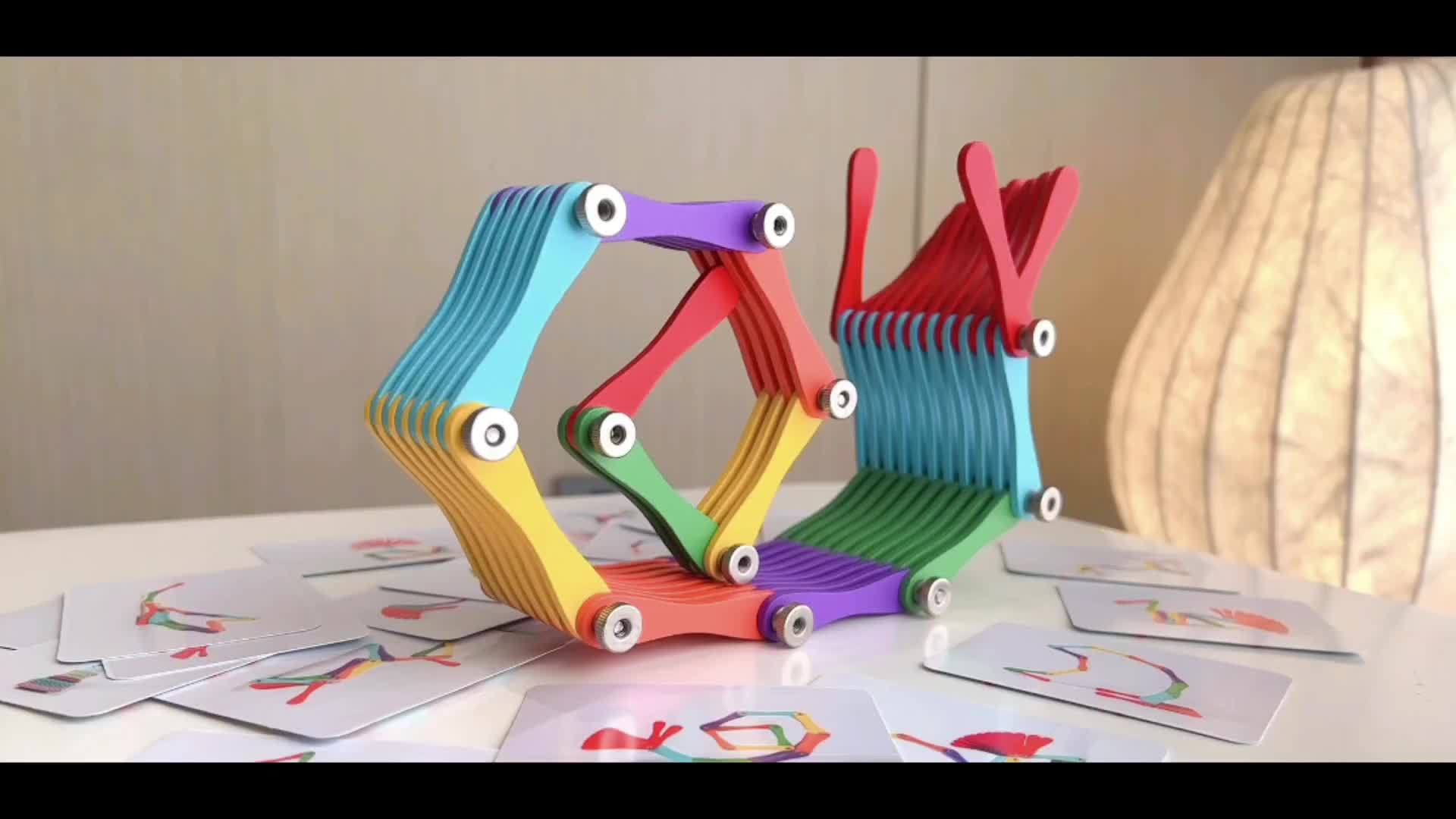 Opvouwbare Bouwblokken Spel | Educatief Denkspel voor Kinderen en Ouders