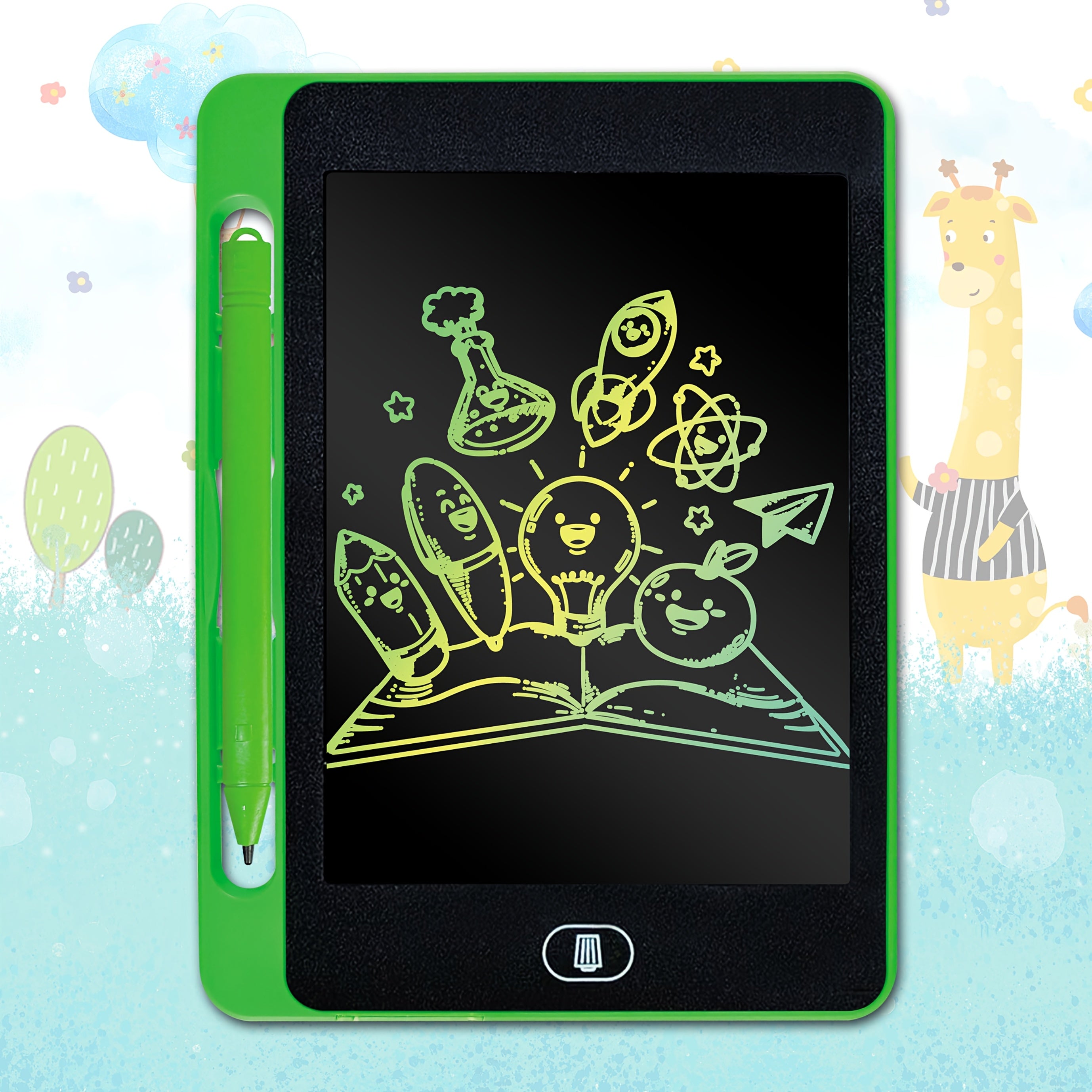 6.5" LCD Teken Tablet | Kleurenscherm | Educatief Doodle Bord | Voor Jongens & Meisjes | Halloween, Kerstcadeau