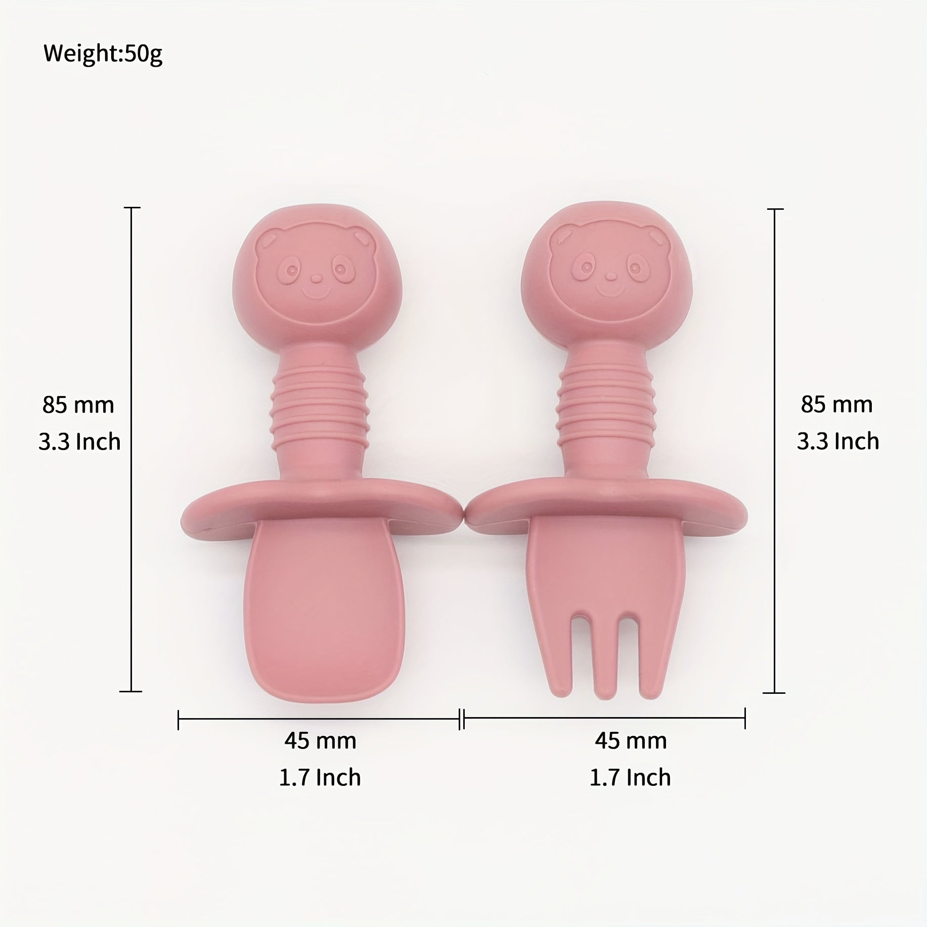 Schattige Lepel en Vork, Korte Lepel en Vork, Voedselveilig Lepel en Vork Tafelware Set