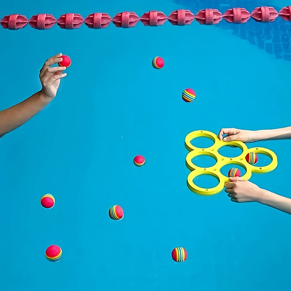 Drijvend Watergooi Spel | Opblaasbaar Zwembadspel voor Familieplezier