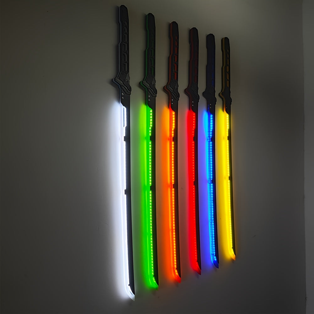 Futuristisch Lichtzwaard met LED en Geluidseffecten