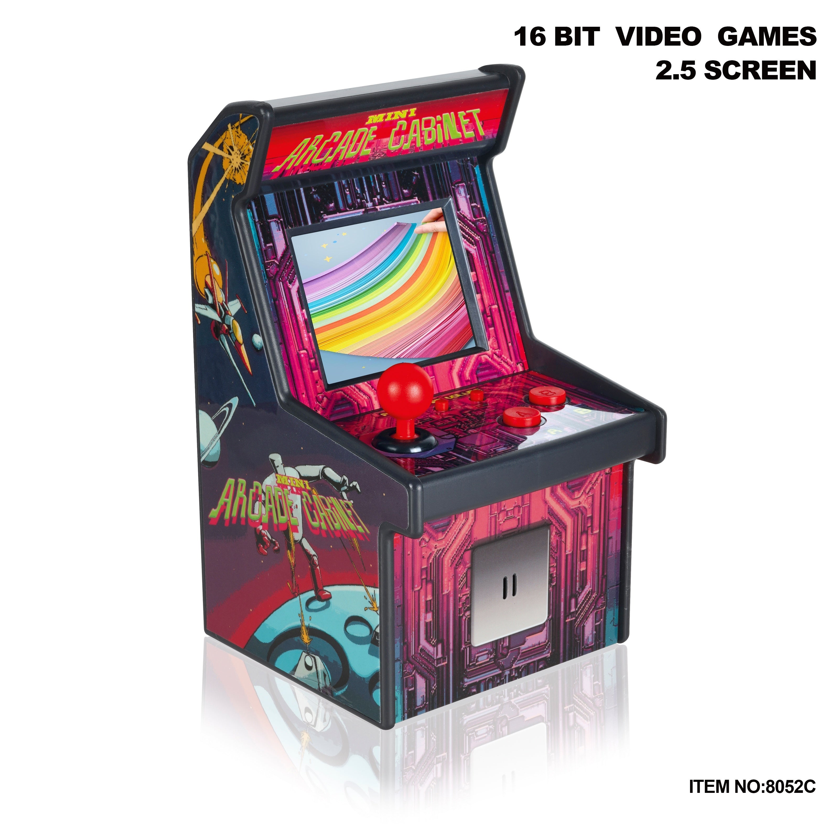 16-Bit Mini Arcade Console met TFT Scherm | Retro Gaming Machine voor Tieners & Volwassenen – Verjaardag & Vakantiecadeau