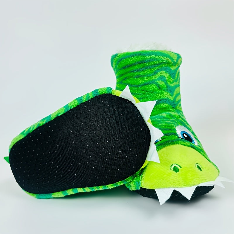 Cartoon Dinosaurus Slippers | Gezellig, Warm & Comfortabel voor Jongeren