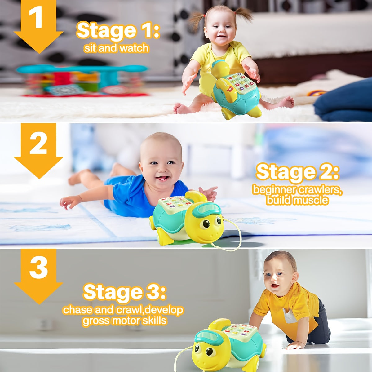Interactieve Baby Telefoon | Educatief Speelgoed met Piano Muziek & Lichtjes
