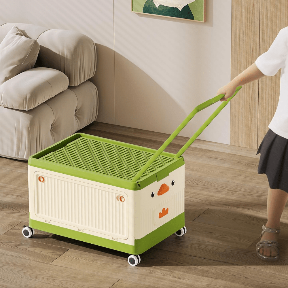 Bouwstenen Trolley Opbergbox voor Kinderen 3+ | Creatief en Ruim