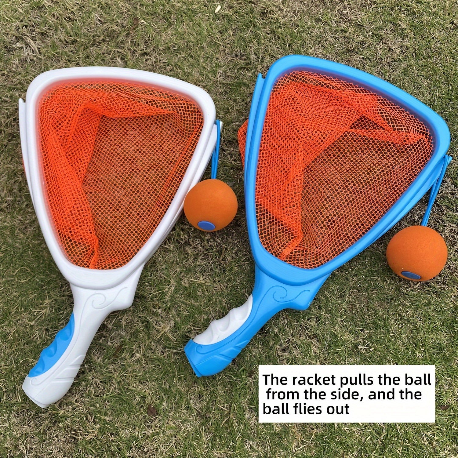 Actief Vangspel voor Kinderen vanaf 3 Jaar - Buitenspeelgoed Set met 2 Rackets en Ballen voor Jongens en Meisjes - Werp- en Vangspel voor in de Tuin of op het Strand
