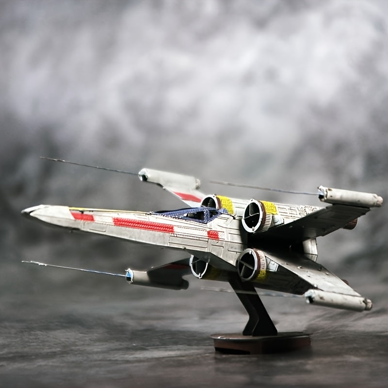 3D Metaalpuzzel X-Wing Starfighter – Moeilijke Bouwset voor Volwassenen, Educatief Cadeau voor Mannen