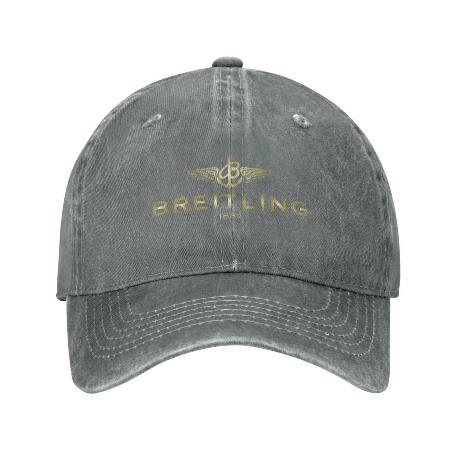 Vintage Baseball Cap | Unisex Retro Stijl met Breitling-Logo 1884 Print | Lichtgewicht & Trendy Outdoor Accessoire