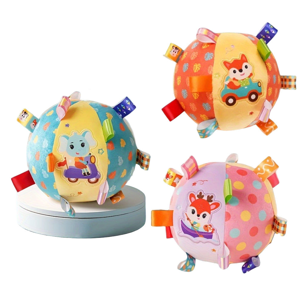 Babygrijpbal|Zachte pluche rammelaar – Baby cadeau