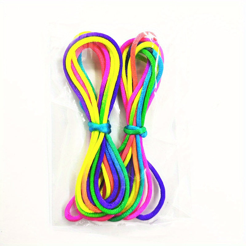 Educatief Regenboog Touw Speelgoed | Vinger Spel & Wetenschappelijk Spel | Leuk voor Kinderen & Volwassenen (2-Pack)