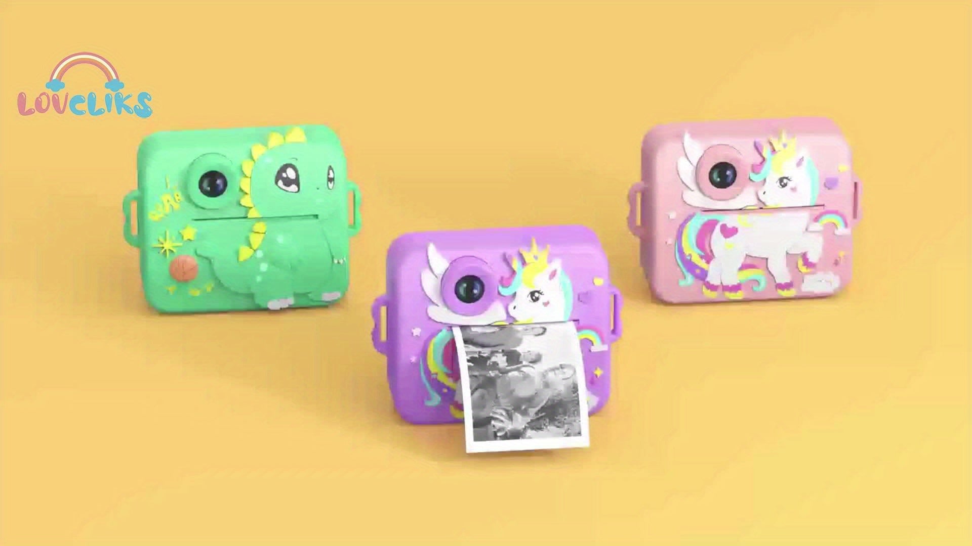 Direct-Klaar Printcamera voor Kinderen van 3-12 Jaar - Digitaal Fototoestel met Selfiecamera voor Jongens en Meisjes - Creatief Speelgoed Cadeau Inclusief Printrollen en Stiften