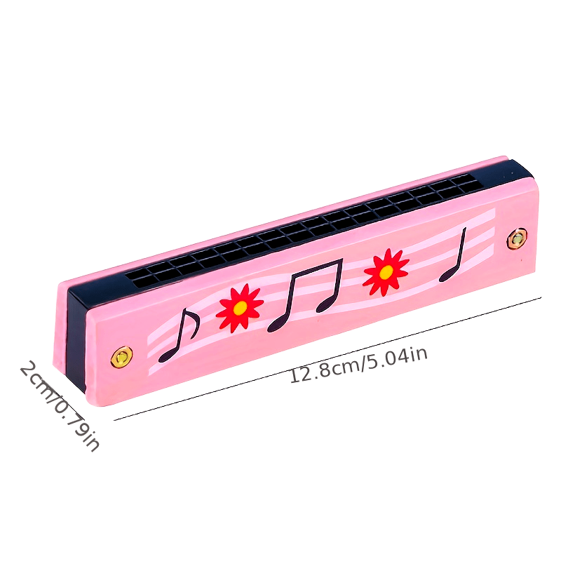 1x Mondharmonica Speelgoed | 16-Gaats Muziekinstrument voor Kinderen & Beginners (Willekeurige Kleur)