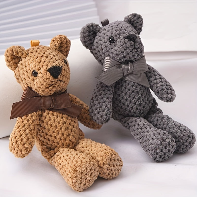 5,9" Schattige Beer Knuffel | Sleutelhanger Pop in Outfit | Ideaal voor Verjaardagen, Bruiloften & Kerstmis