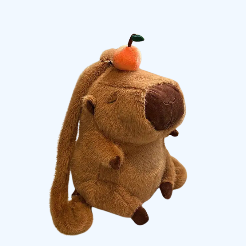 Capybara Pluche Rugzak | Schattige Mode Pluche Pop, Multifunctionele Opbergtas | Perfect voor Cadeaus en Woondecoratie