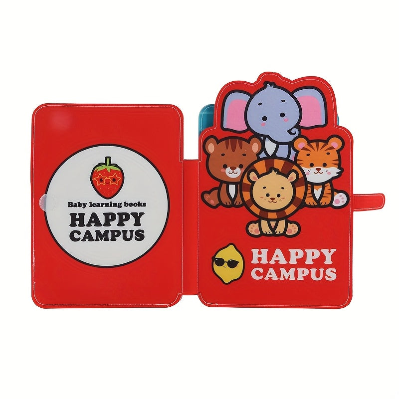 Interactief Baby Stickerboek | Herbruikbaar Educatief Speelgoed | Dieren, Voertuigen & Eten Thema’s | Vroege Leren