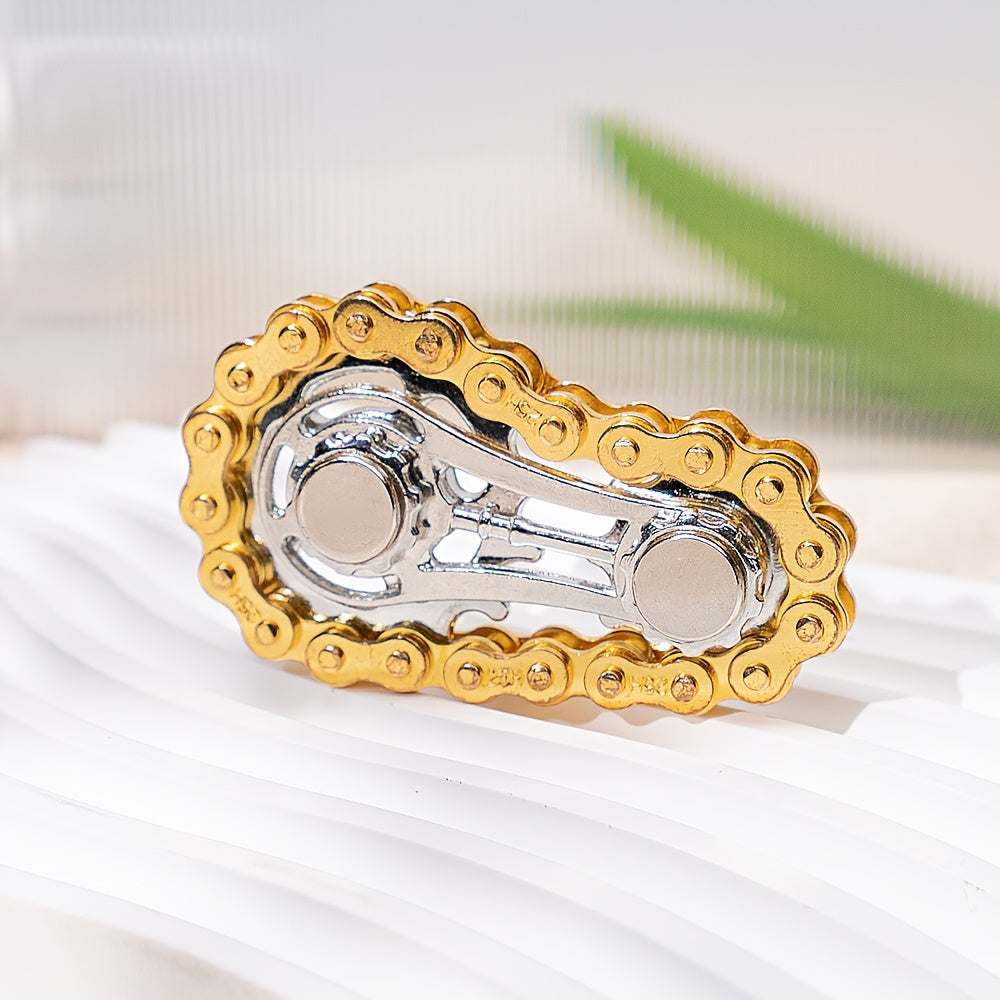 Fidget Spinner met fietskettingontwerp – Ontspan met stijl en precisie
