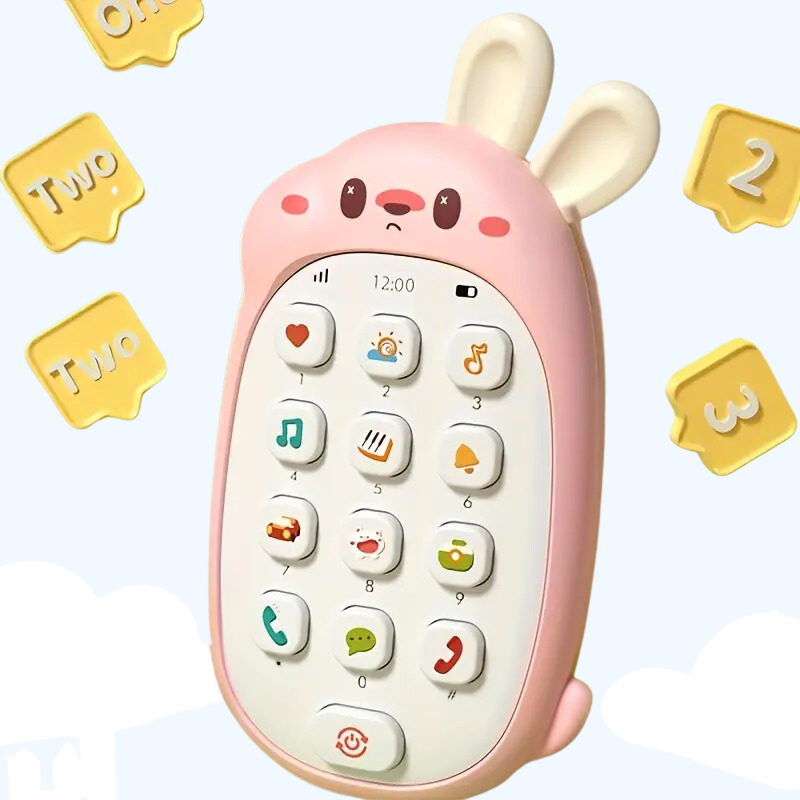Interactieve Baby Speeltelefoon | BPA-vrij Educatief Speelgoed | Muzikaal Cadeau voor Peuters (0-3 Jaar)