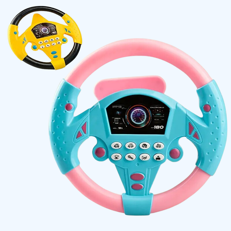 Educatief Stuur Speelgoed | Simulatie Rijdende Game met Geluidseffecten | Perfect Rollenspel Cadeau