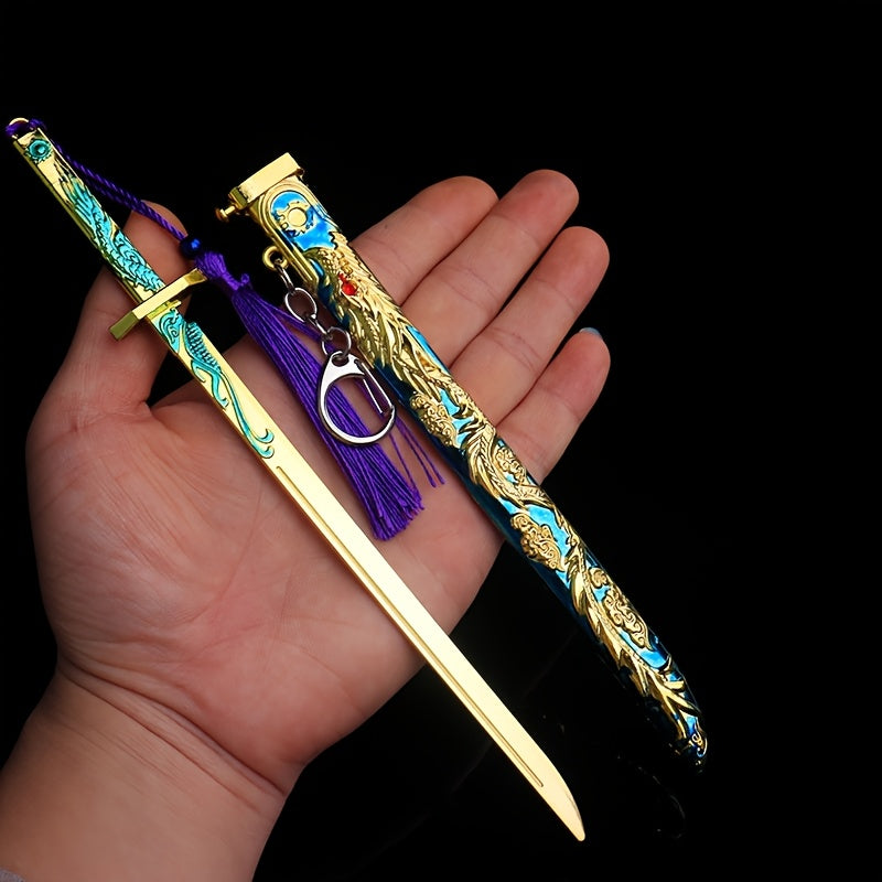 Mini Zwaard Sleutelhanger | Zinklegering Model | 22 cm | Cadeau