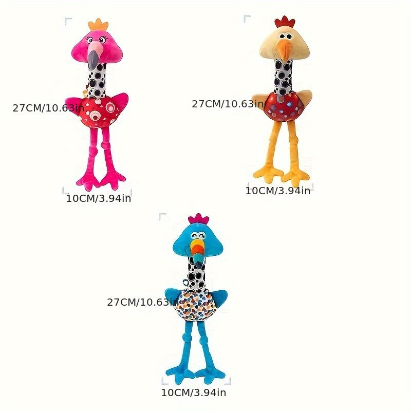 Leuk Pluche Rammel Speelgoed voor Baby's - Interactieve Griptraining, Zacht Polyester, Gemengde Kleuren - Perfect Nieuwjaars-, Thanksgiving- en Verjaardagscadeau