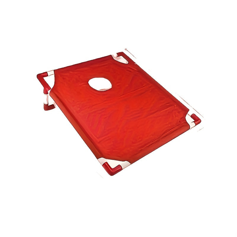 Opvouwbaar Cornhole Spel – 1 Stuks Rood of Blauw Draagbaar Cornhole Game met 6 Bean Bags | Buitenspel voor Feestjes, Camping & Familieplezier, PVC Materiaal