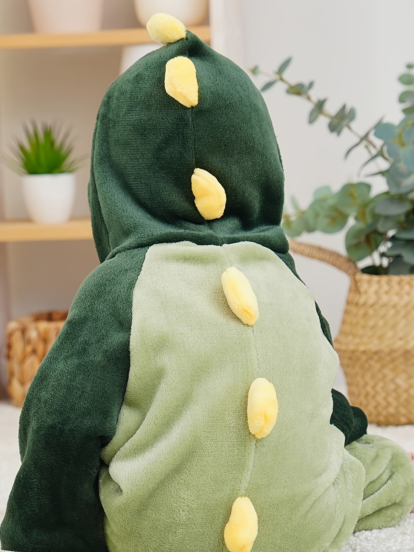 Kinder Dinosaurus Onesie Pyjama – Comfortabele Hooded Jumpsuit met Lange Mouwen