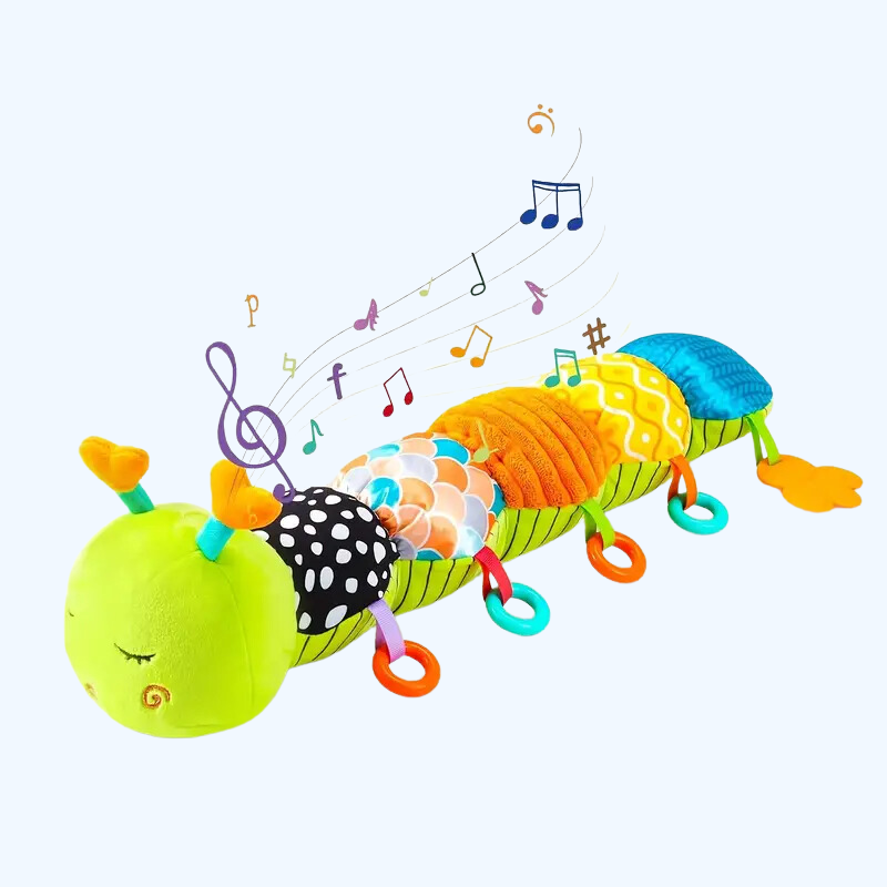 Zacht & Muzikaal Pluche Kinder Speelgoed | Kleurrijk Gevuld Dier met Knisper Rammelaars voor Baby's 0-12 Maanden