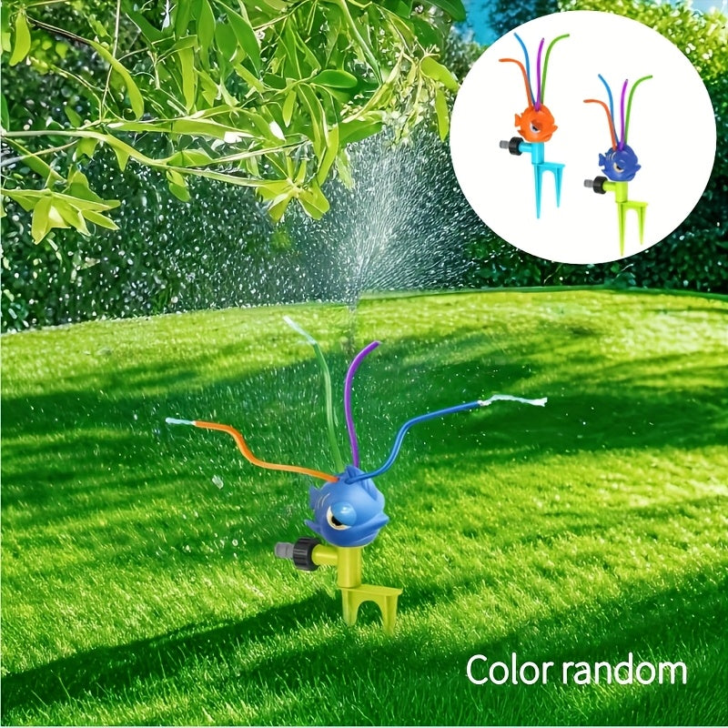 Octopus Sproeier Tuin – Schommelende Sprinkler met Levendige Kleuren, Weerbestendige Speelse Tuindecoratie voor Kinderen, Huisdieren & Zomerspeelplezier