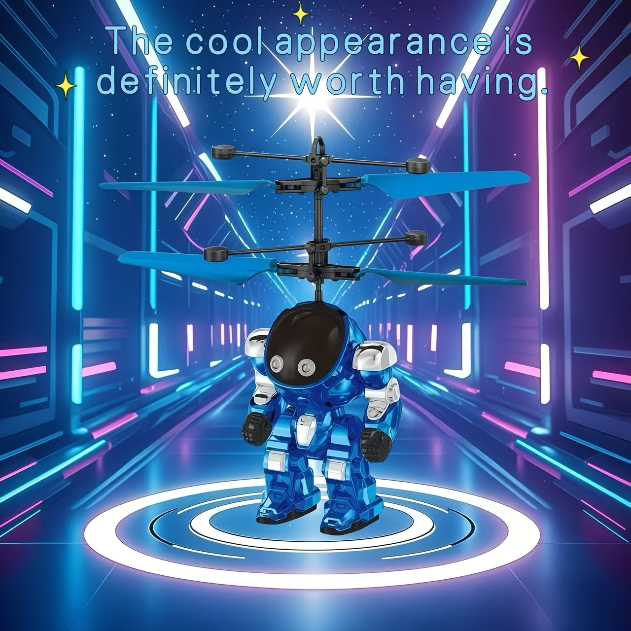 Mecha Vliegende Krijger met LED & Sensor | Zwevend Interactief Speelgoed – Magisch Luchtspektakel voor Jongens