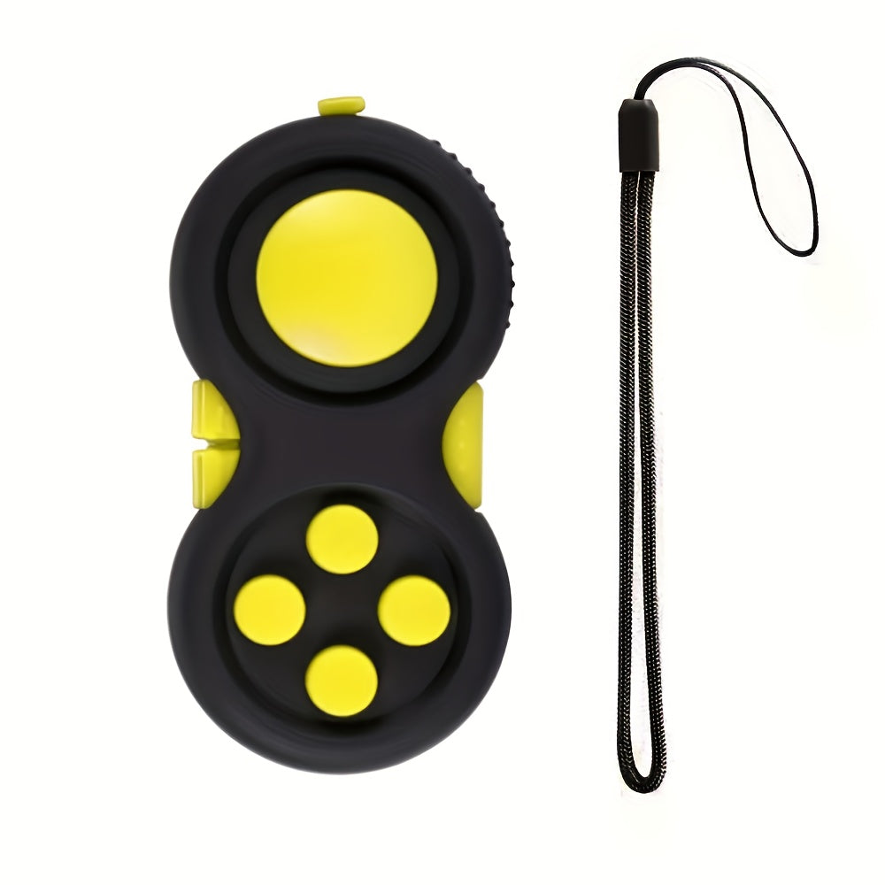 8-in-1 Fidget Game Controller | Rubberen Stressverlichter met Lanyard voor Kinderen en Volwassenen