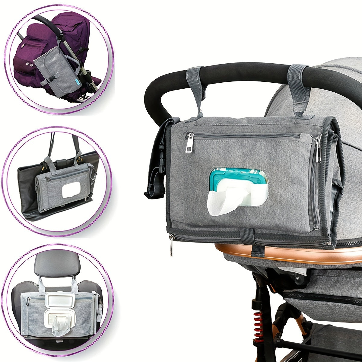 Draagbaar verschoningsmatje | Compact & met opbergtas