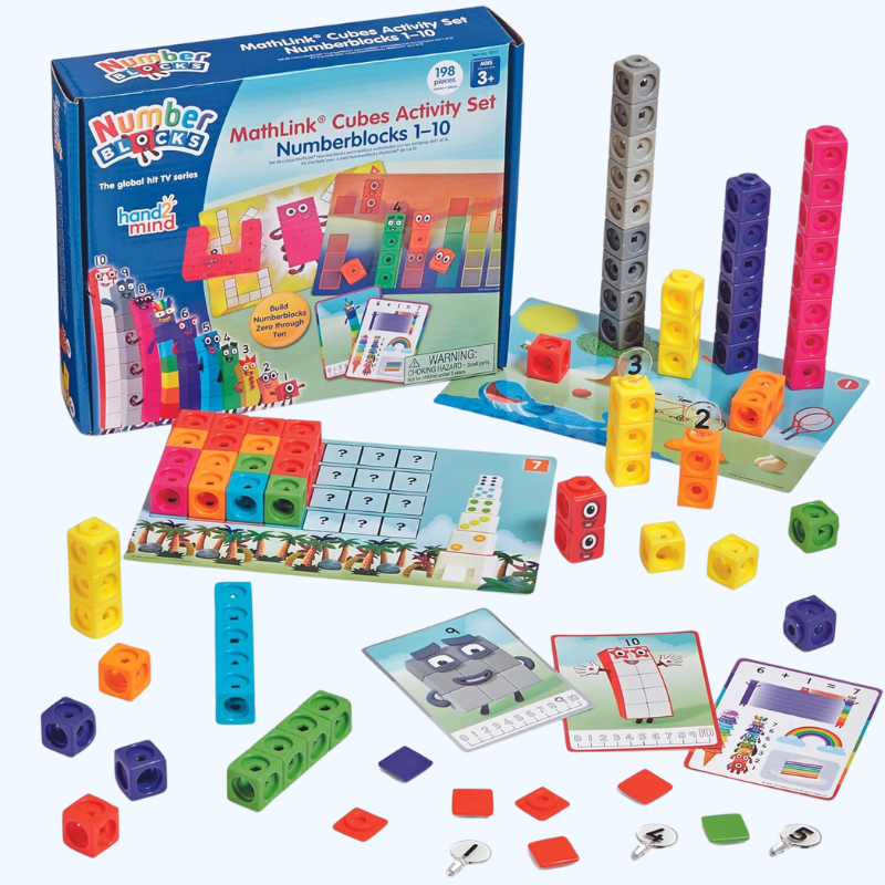 MathLink Cubes Numberblocks 1-10 | Kleuterschool Tellen & Wiskunde Activiteit Set | Educatief Speelgoed voor Kids 3-5 | Cadeau voor Jongens & Meisjes