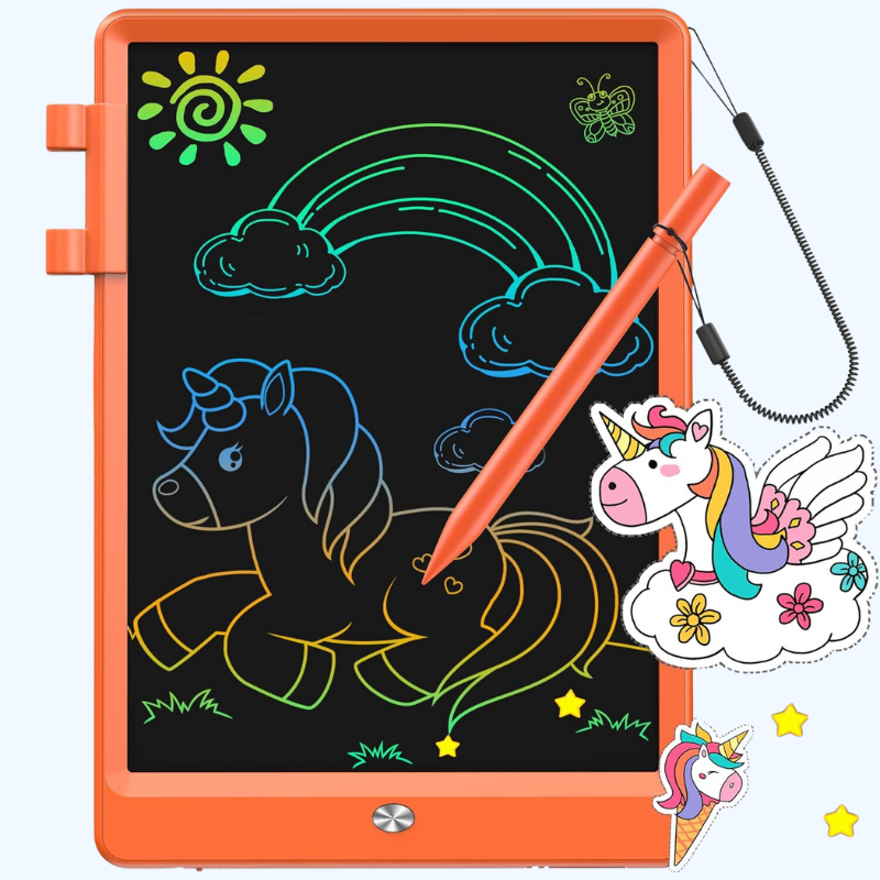 LCD Schrijftablet voor Kids | 10 Inch Doodle Bord | Draagbare Educatieve Tekenpad | Verjaardagscadeau voor Jongens & Meisjes 3-8 Jaar