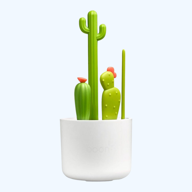 Cacti Baby Flesborstel Set | Bottle, Nipple, Detail & Straw Brushes | BPA-Vrij en Duurzaam | Baby Essentiële Accessoires