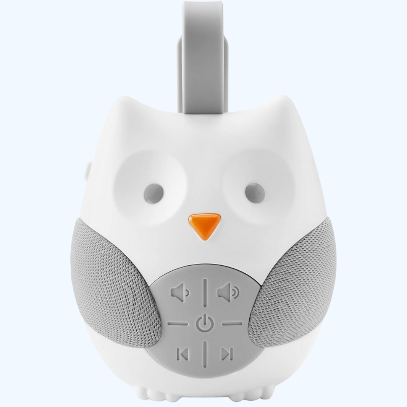 Draagbare Baby Soother | Owl, Muziek & Natuurgeluiden, Volume-instelling & Auto-Off Timer | Must-Have Baby Accessoire