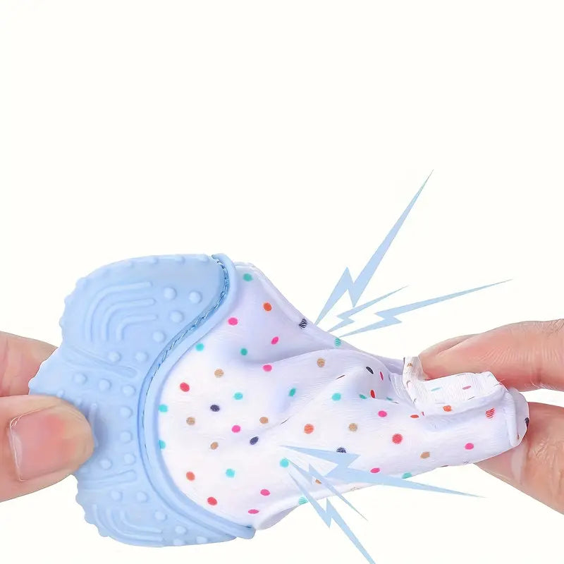 2-Pack Baby Bijtringen Handschoenen | Silicone Beschermende Teething Mouwen voor Baby's