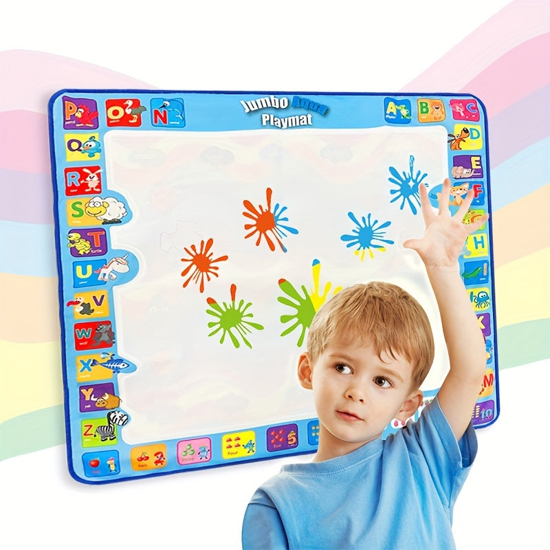 Kleurrijk patroon DIY graffiti schilderij water canvas | Waterkwast verdwijnt automatisch en herbruikbaar vloerkleed speelgoed voor kinderen