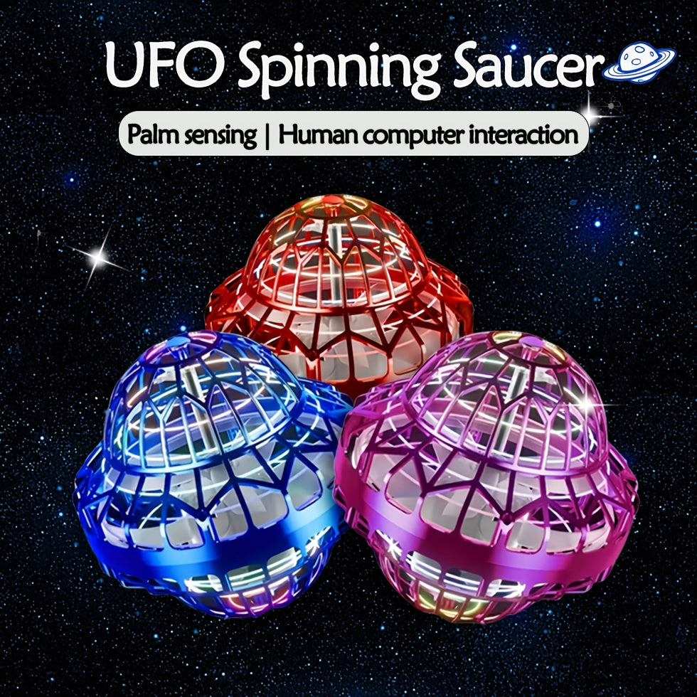 UFO Boomerang Flying Ball met LED Licht – Handgestuurde Zweefbal voor Kinderen | Indoor & Outdoor Magisch Speelgoed vanaf 6 Jaar, Draaien, Terugkomen & Zweven