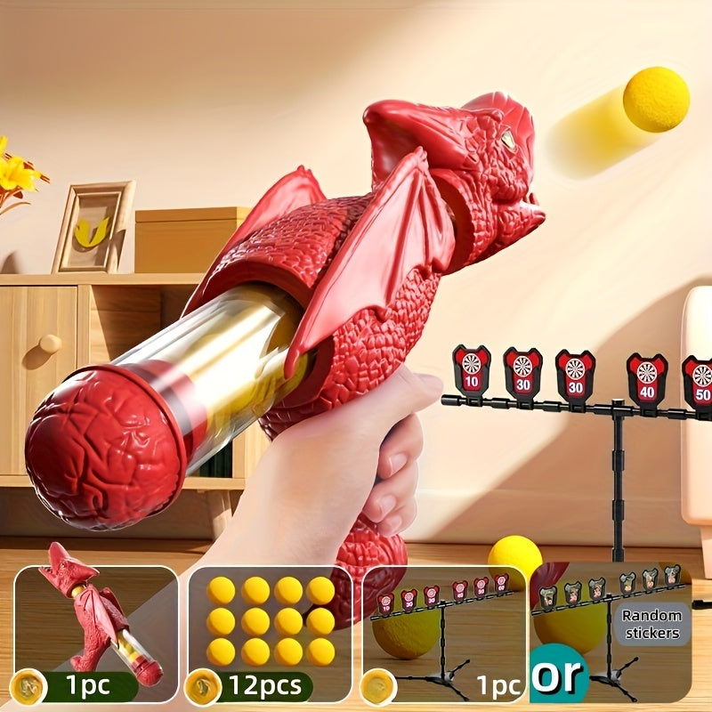 Dinosaurus Tactisch Speelgoed Geweer | Spring-Actie & Interactief Ouderspel | ABS Constructie | Kleurrijk Buiten Speelgoed | Realistisch De