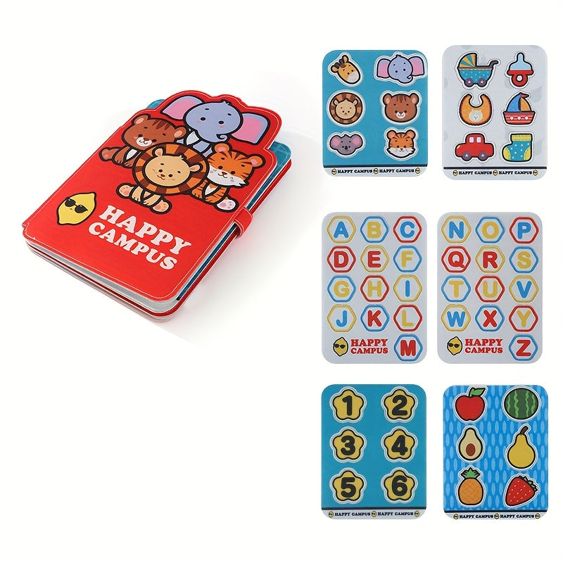 Interactief stickerboek baby | Educatief herbruikbaar speelboek