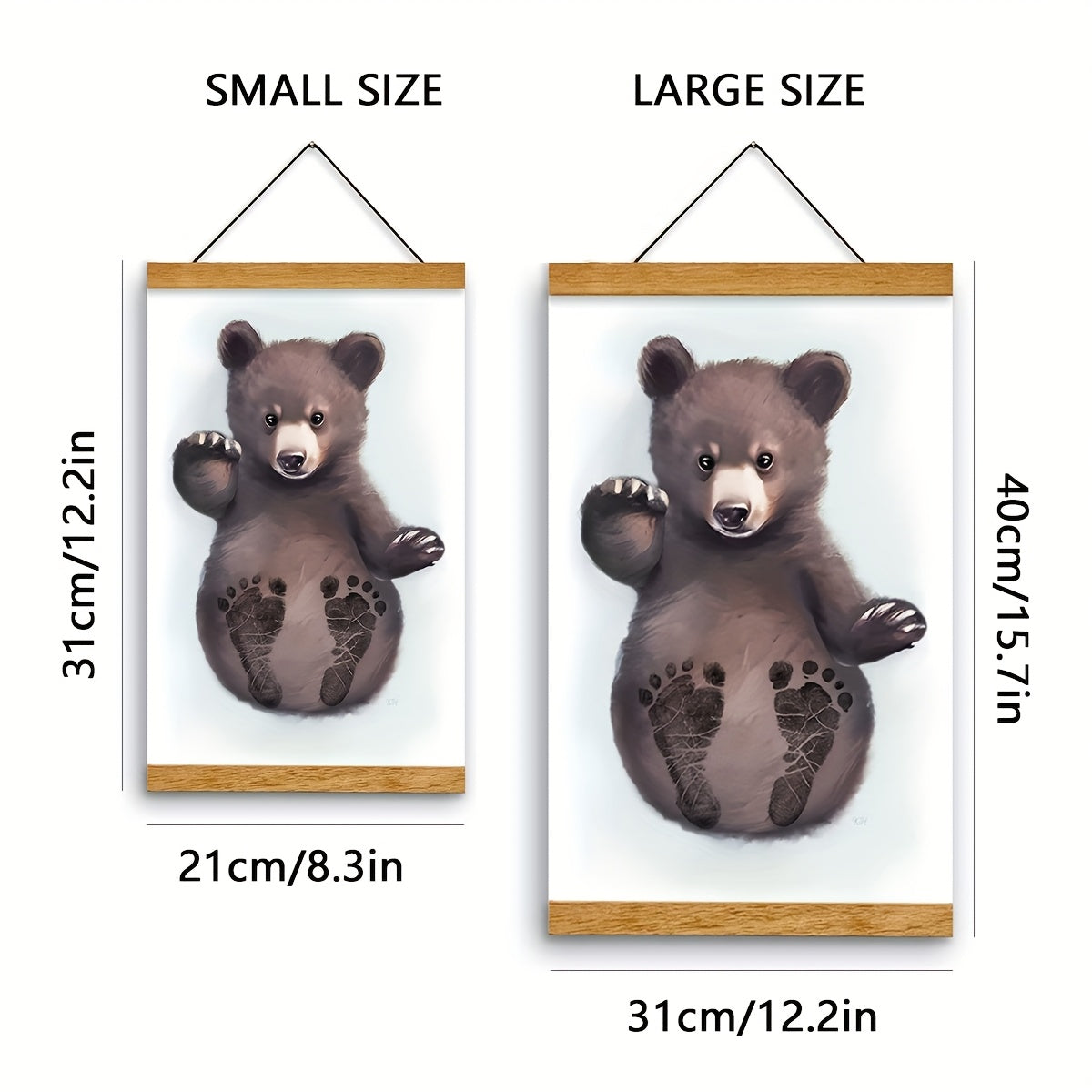 1 Set Voetafdruk Herinneringskit | DIY Baby Hand- en Voetafdruk met Fotolijst