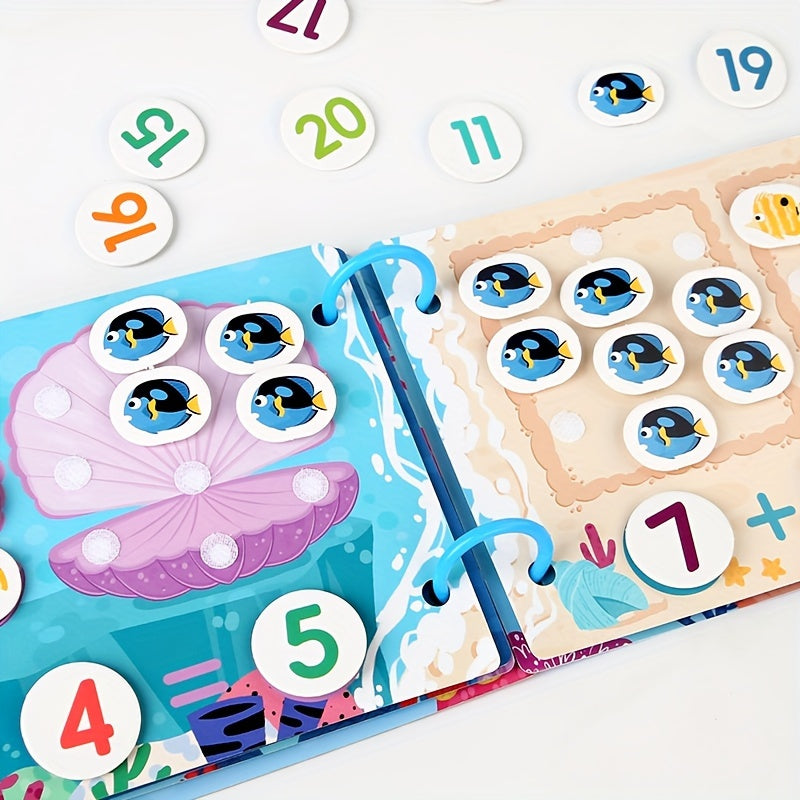 Dieren Leerboek Busy Book | Educatieve Verlichting met Meerdere Thema's, Plak & Scheur Sticker Activiteitenboek voor Kinderen en Peuters