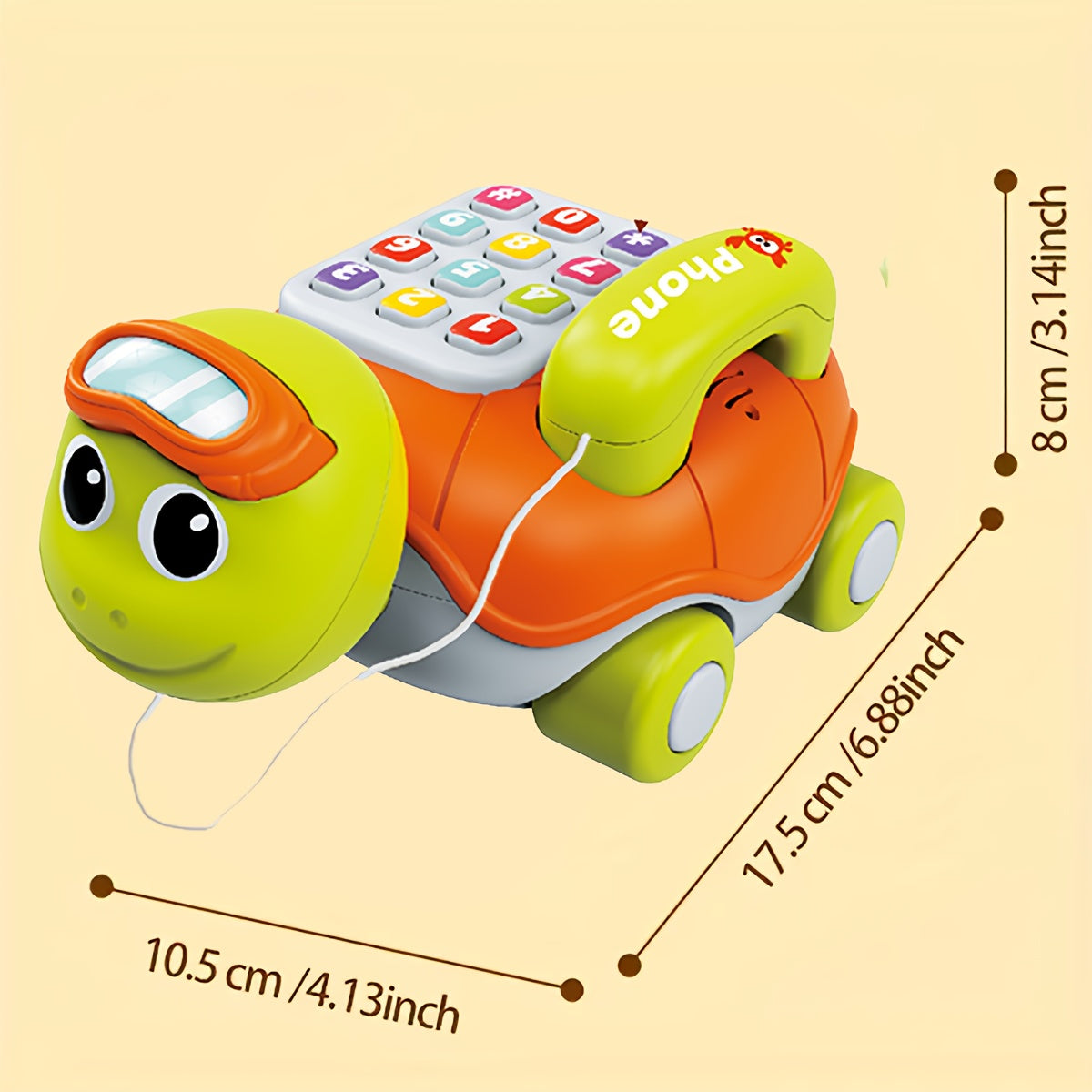 Interactieve Baby Telefoon | Educatief Speelgoed met Piano Muziek & Lichtjes
