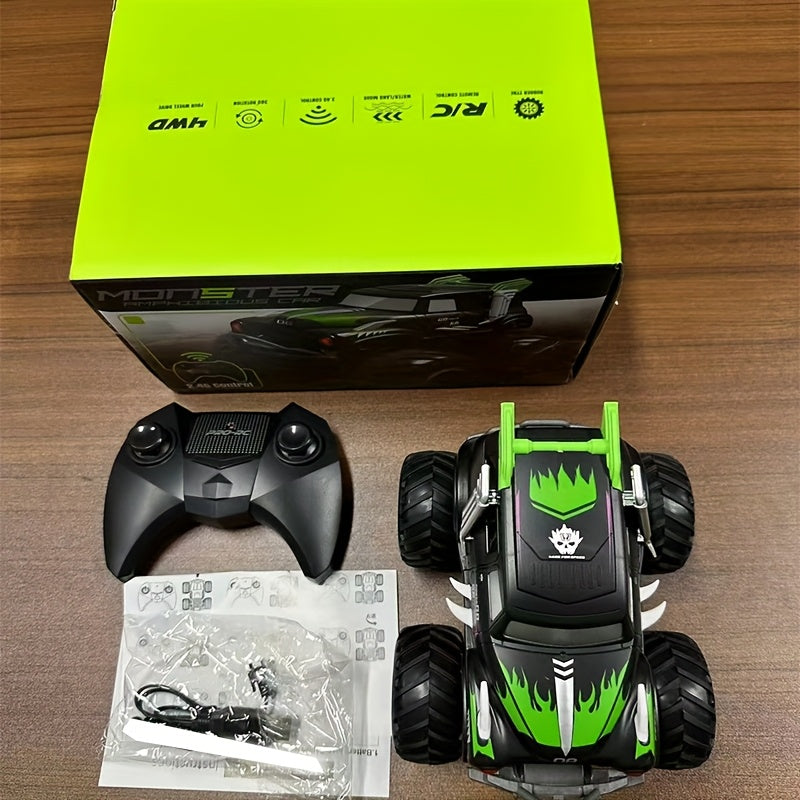 2.4GHz RC SUV Off-Road Auto | Amphibisch | USB Oplaadbaar | Zwart | 900mAh