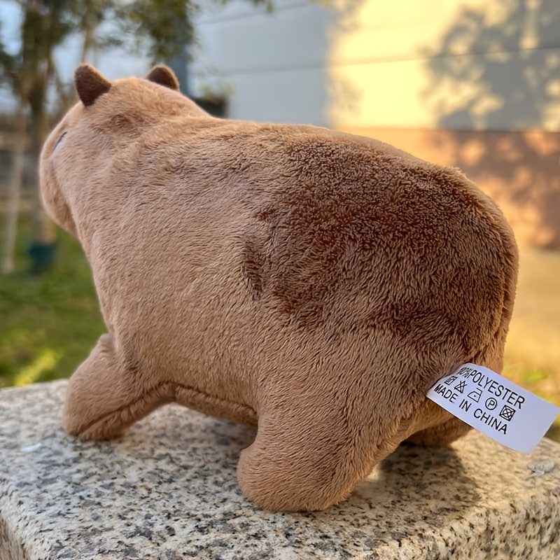 22.35 cm Capybara Knuffel | Zachte, Lifelike Pluche met Glimlach | Cadeau voor Jongens & Meisjes