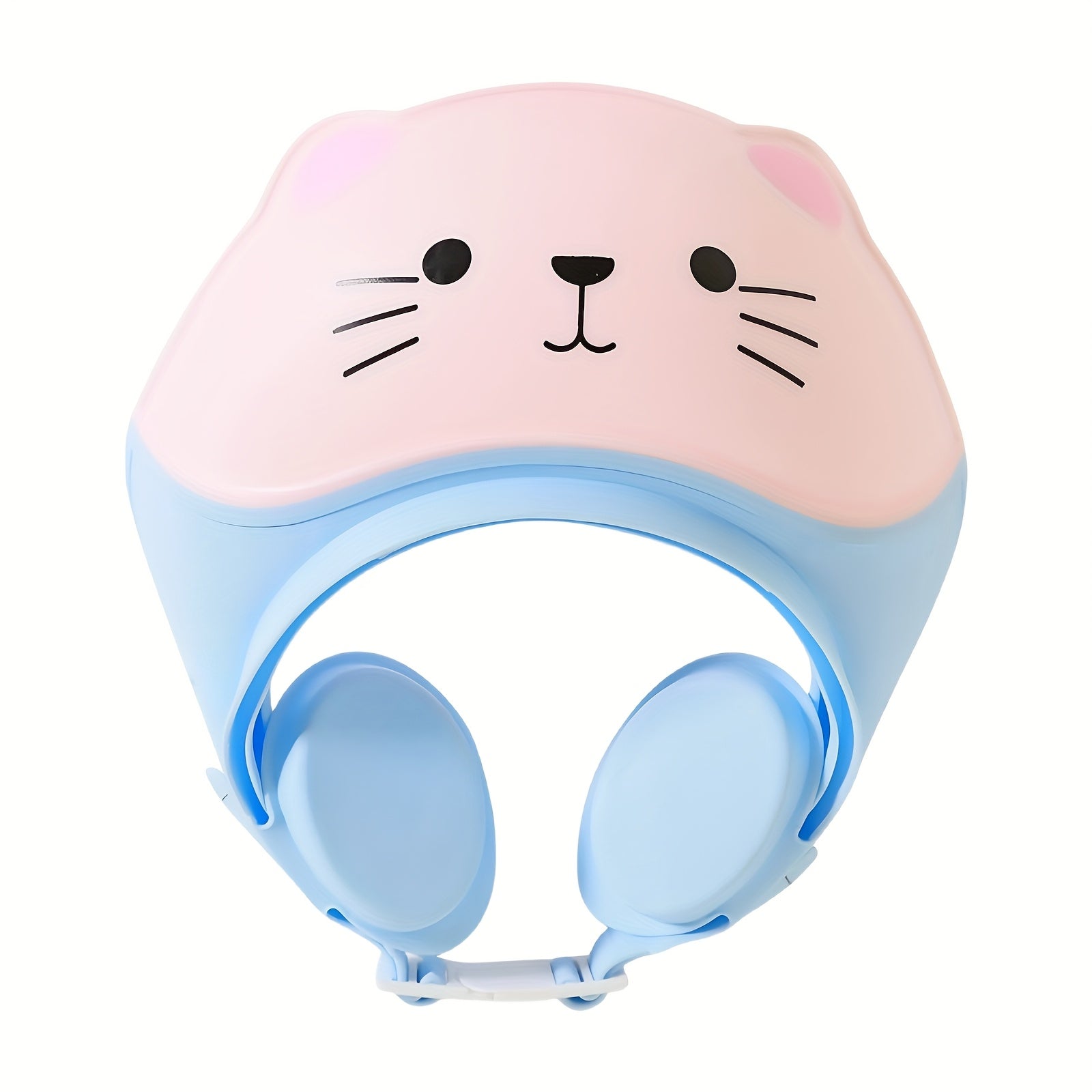 Verstelbare Douchemuts voor Baby en Kinderen - Badmuts met Kat Thema voor Jongens en Meisjes - Oog- en Oorbescherming tijdens Haarwassen voor Peuters