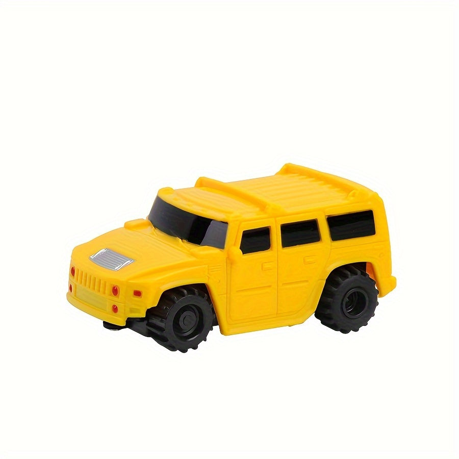 Creatief Tekenlijn & Volg Speelgoed Auto Set voor Jonge Kinderen - Inclusief Racen, Trein, Brandweerwagen, Schoolbus, Off-Road Voertuigen - Perfect Verjaardag, Kerst, Halloween Cadeau - Willekeurige Kleuren, Beste voor Kerst